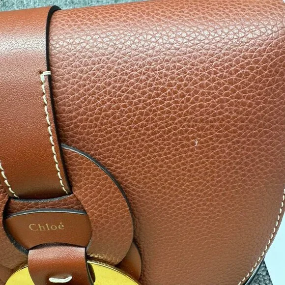 100% Authentic Chloe Suede Darryl Saddle Shoulder Bag - Picture 7 of 14